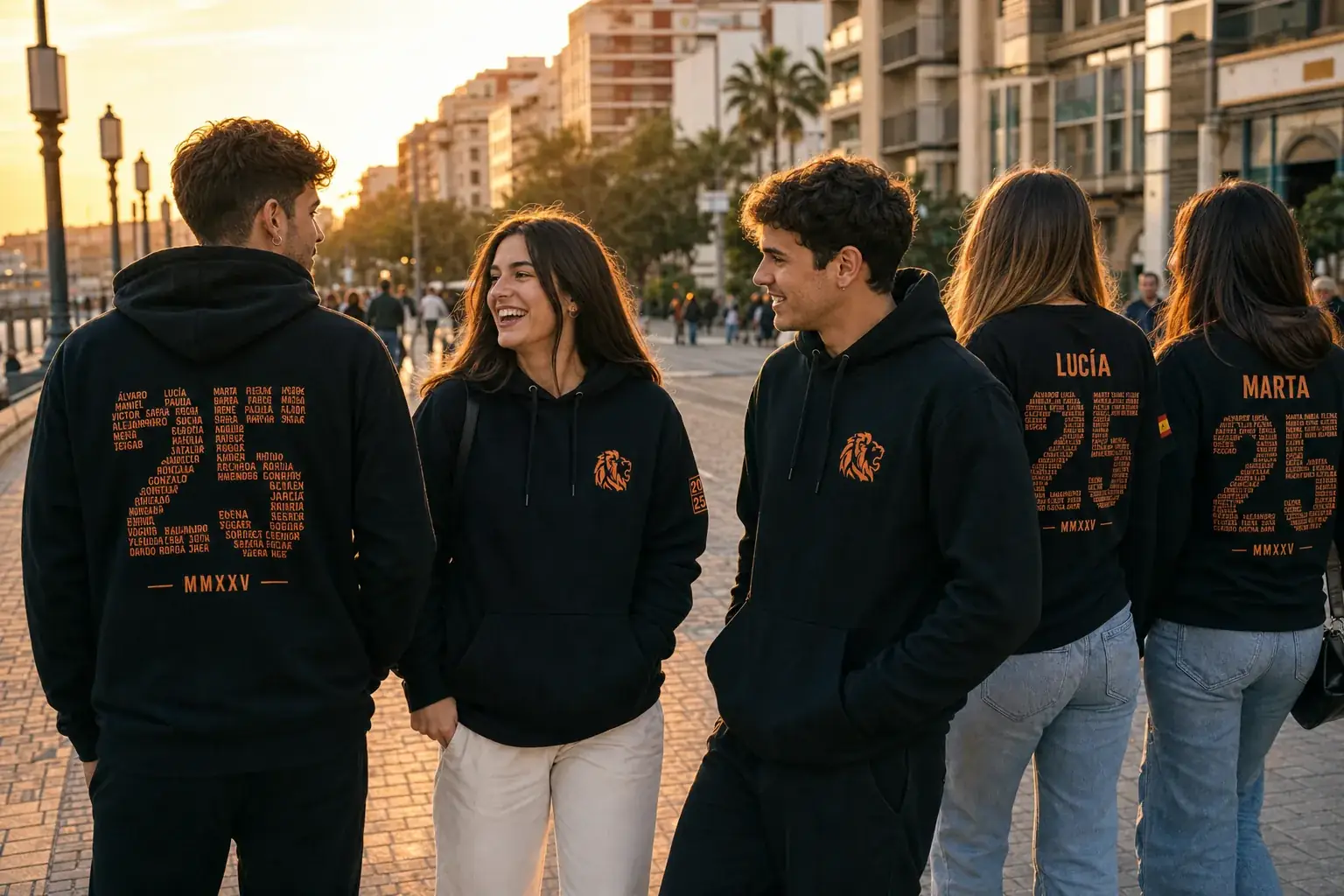 Sudaderas personalizadas para grupos Sudaderas personalizadas para grupos con nombres
