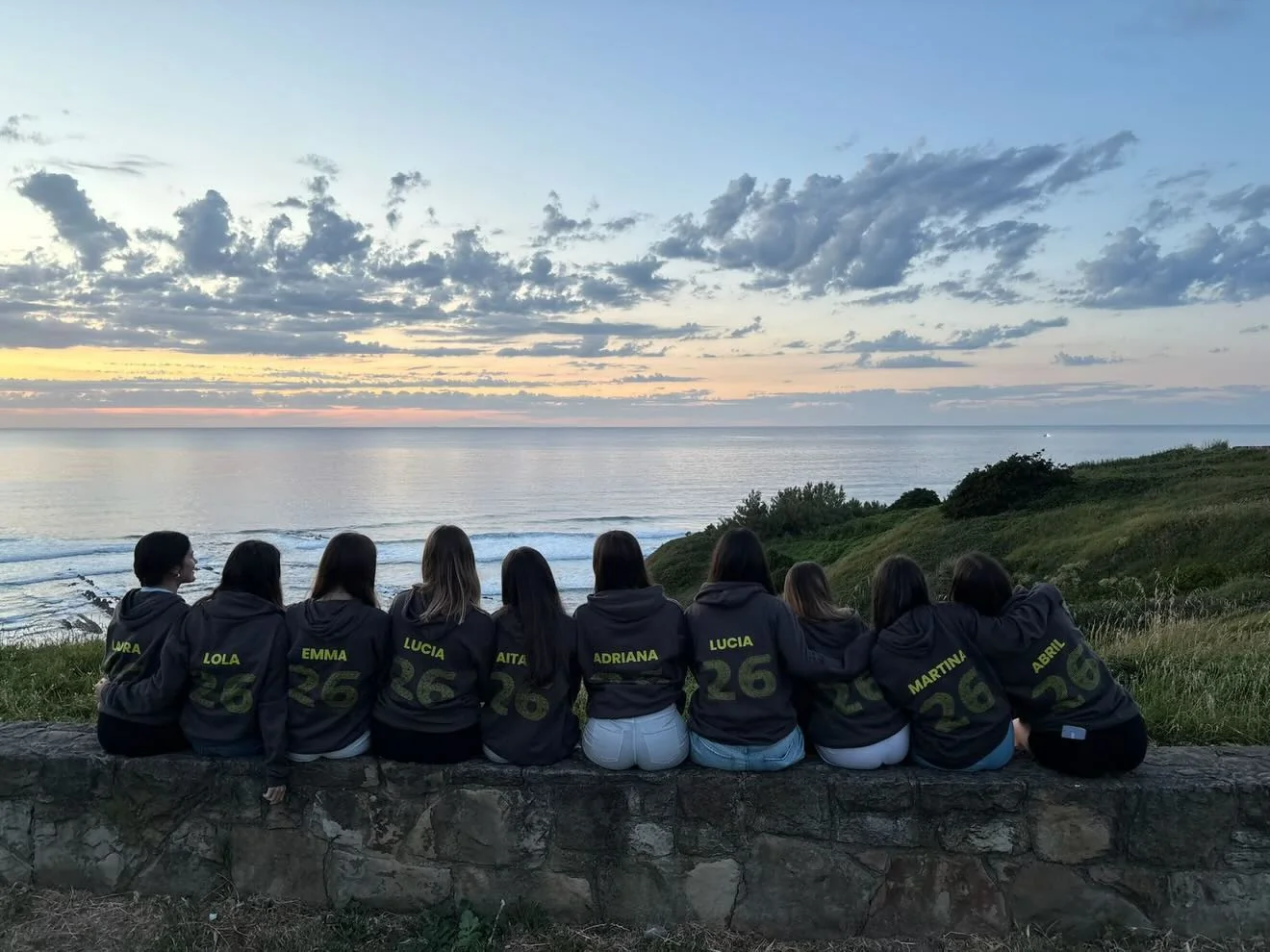 Sudaderas fin de curso personalizadas con nombres