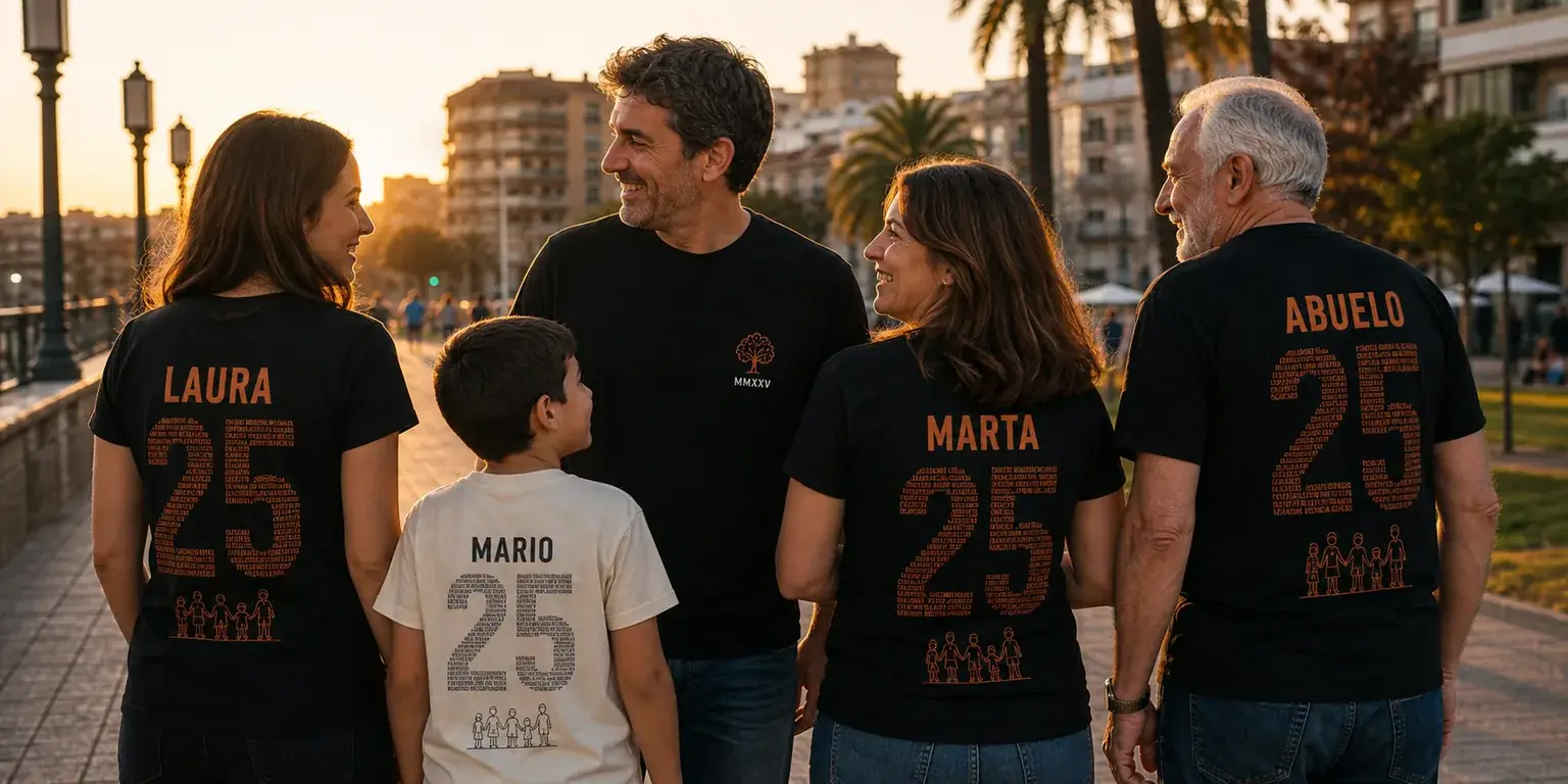 Camisetas personalizadas familia con nombres